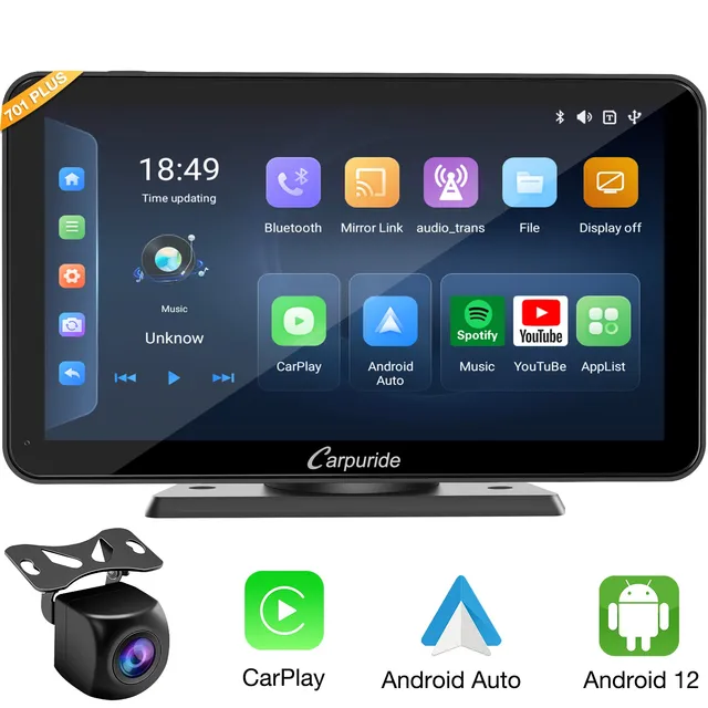 carpuride-w701-plus-car-smart-stereo-7-zoll-android-12-r-ckkamera image 1