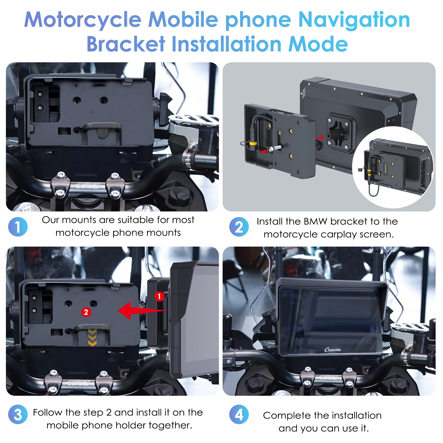 carpuride-accessories-motorrad-navi-halterung-bmw-gs-bracket image 4