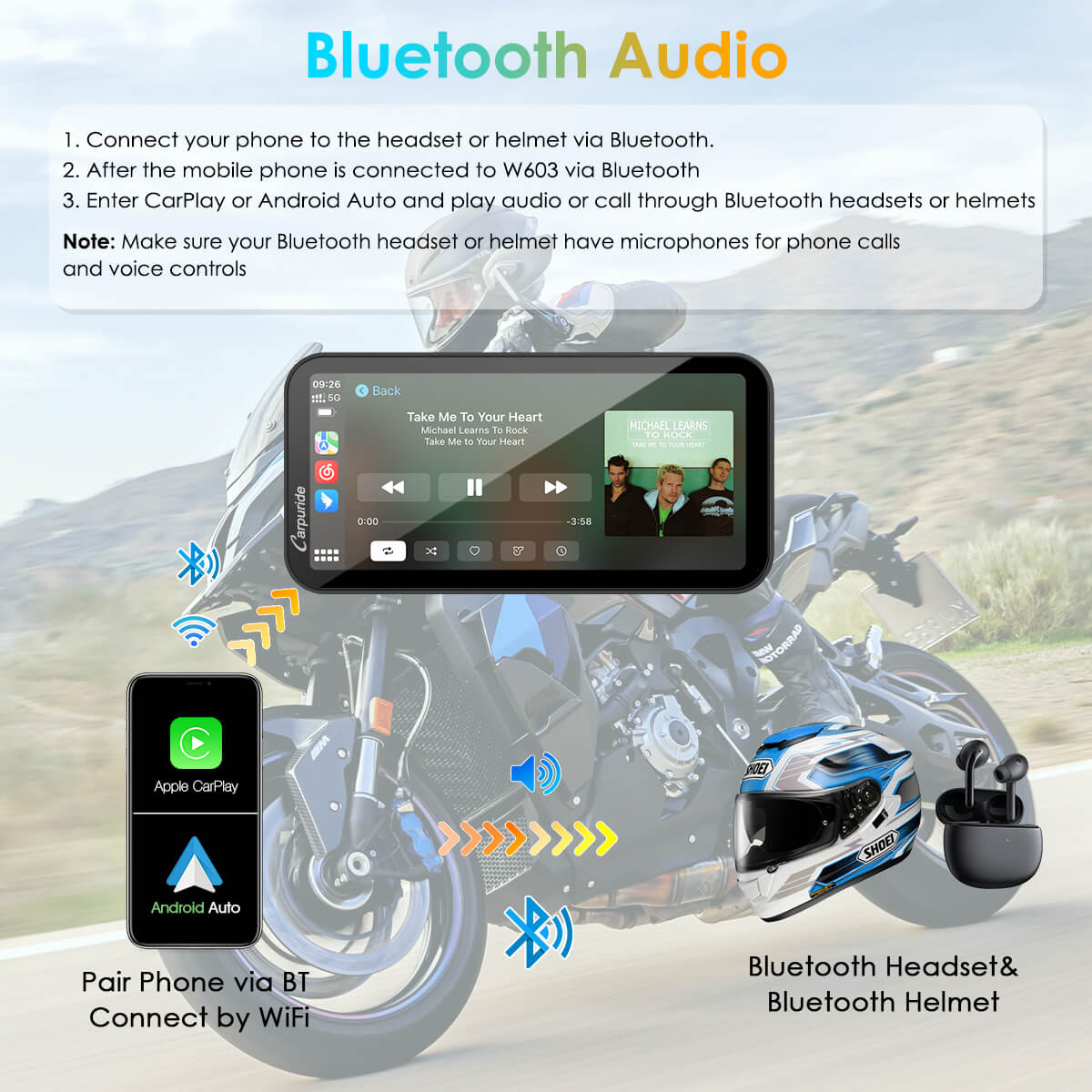 carpuride-w603-motorrad-stereo-carplay-ip67-wasserdicht image 6