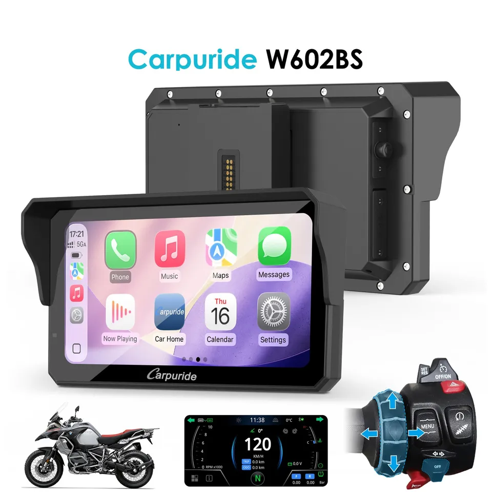carpuride-w602bs-motorrad-display-6-zoll-bmw-carplay image 1