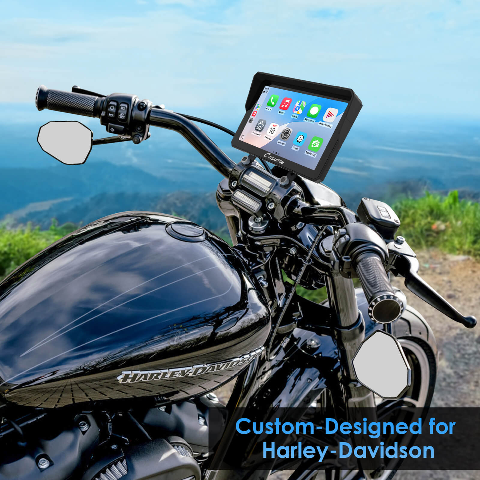 carpuride-motorcycle-smart-stereo-w702h-harley-display-7-zoll image 2