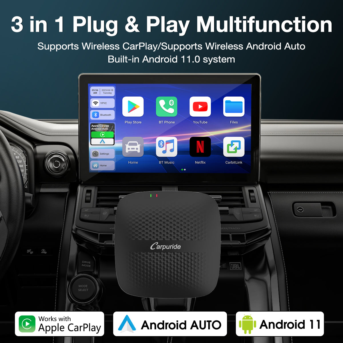carpuride-h01-3in1-ai-box-android-11-carplay-adapter image 2