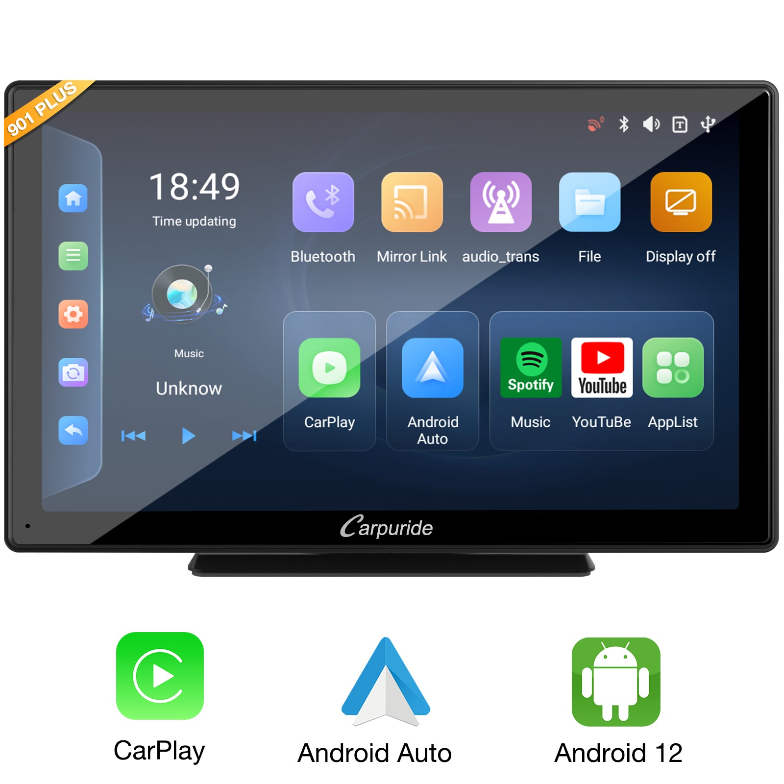 carpuride-w901-plus-autoradio-9-zoll-android-12-mit-apps-gps image 1