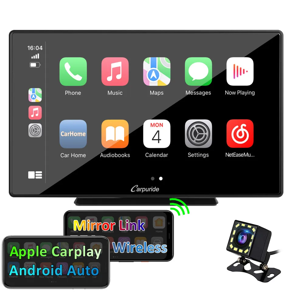 carpuride-autoradio-9-zoll-touchdisplay-mit-r-ckfahrkamera image 1