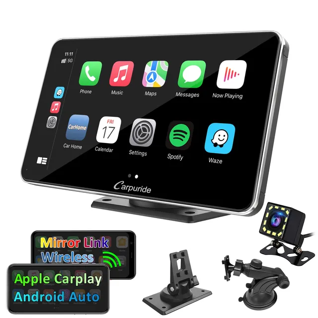 carpuride-car-smart-stereo-7-zoll-ips-touch-carplay-silber image 1