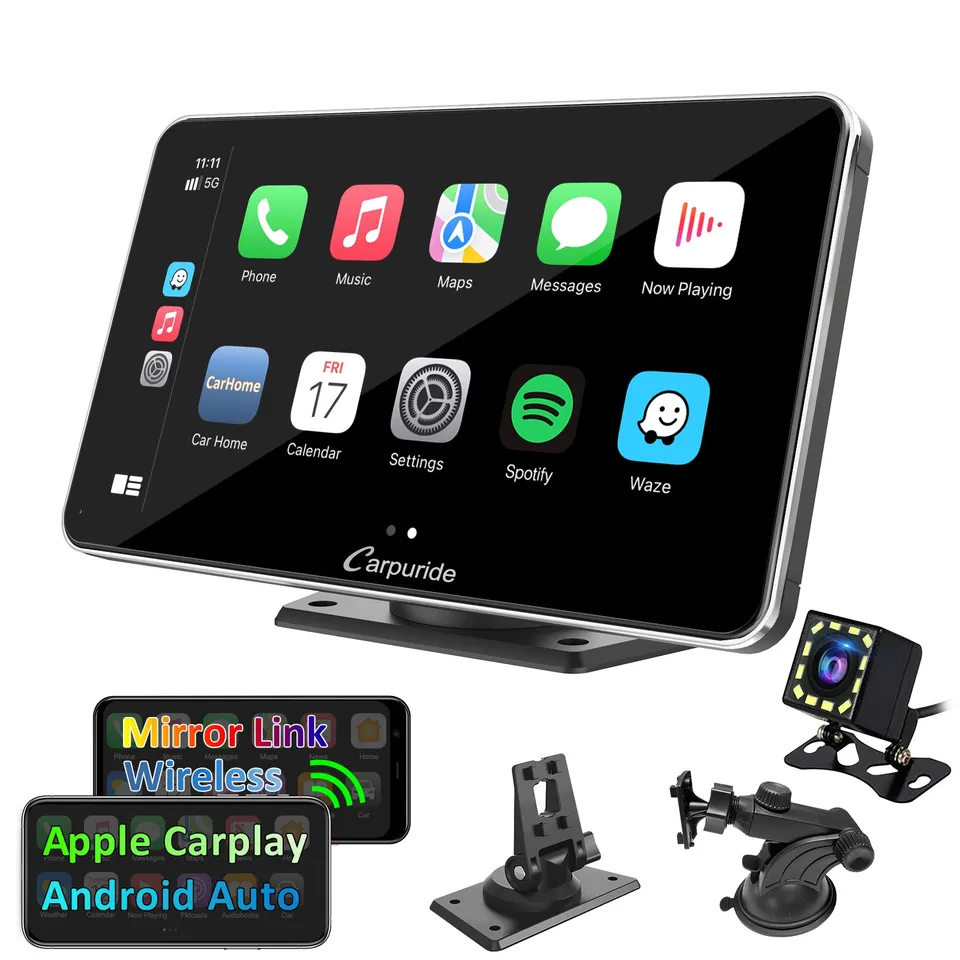 carpuride-car-smart-stereo-7-zoll-ips-touch-carplay-silber image 1