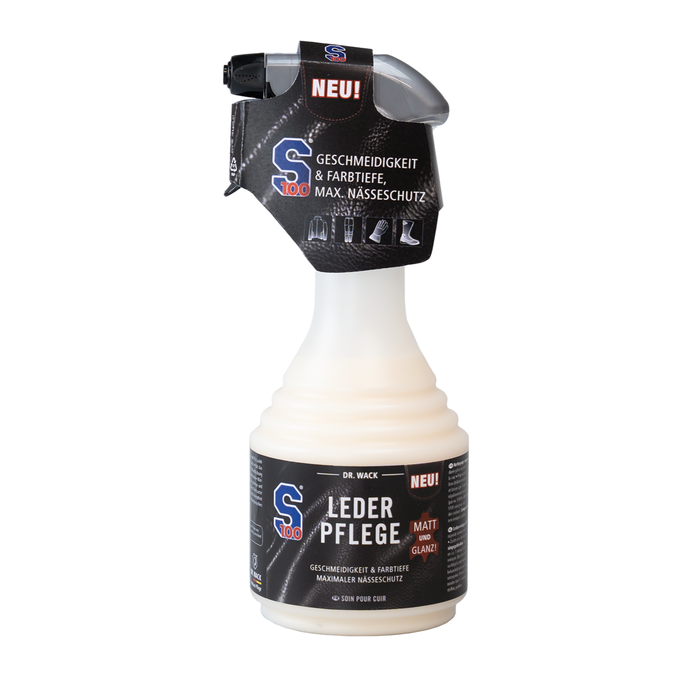 s100-bekleidung-leather-care-lederpflege-500-ml-farblos image 1