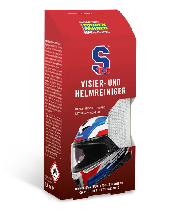 s100-helm-visier-und-helmreiniger-spray-100-ml-mit-tuch image 1