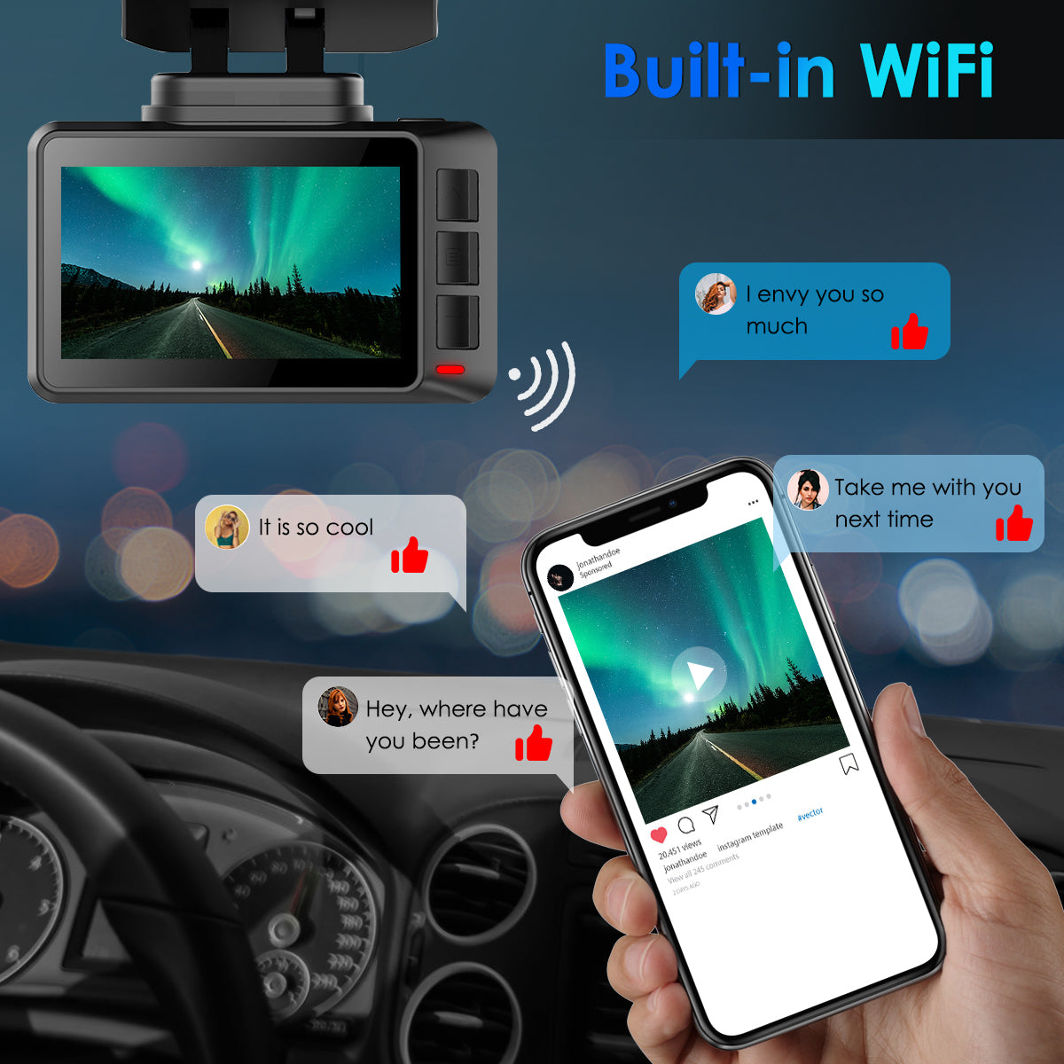 carpuride-accessories-t8-dashcam-4k-uhd-2-45-zoll-ips image 5