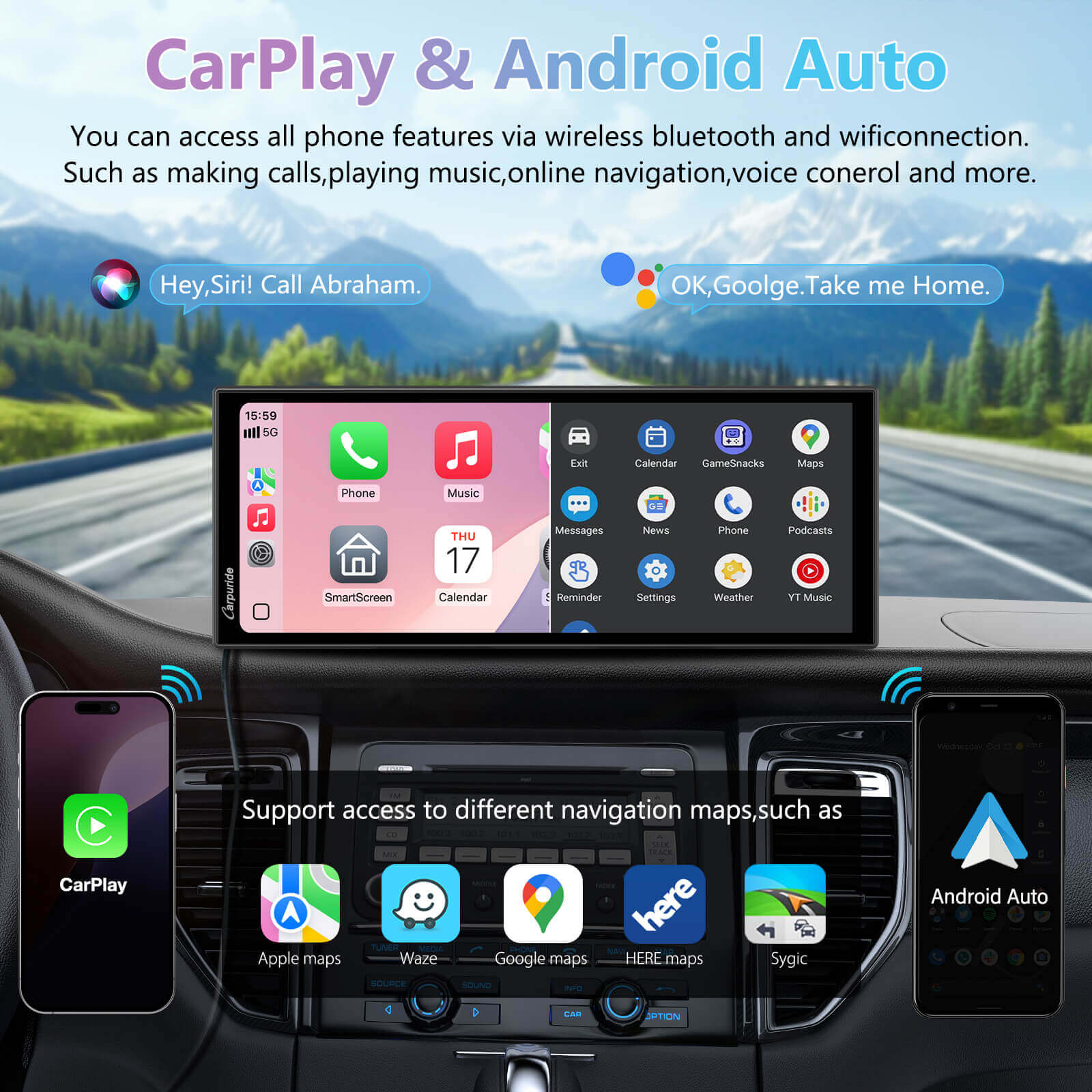 carpuride-w125a-car-smart-stereo-10-25-zoll-autoradio-dashcam image 2