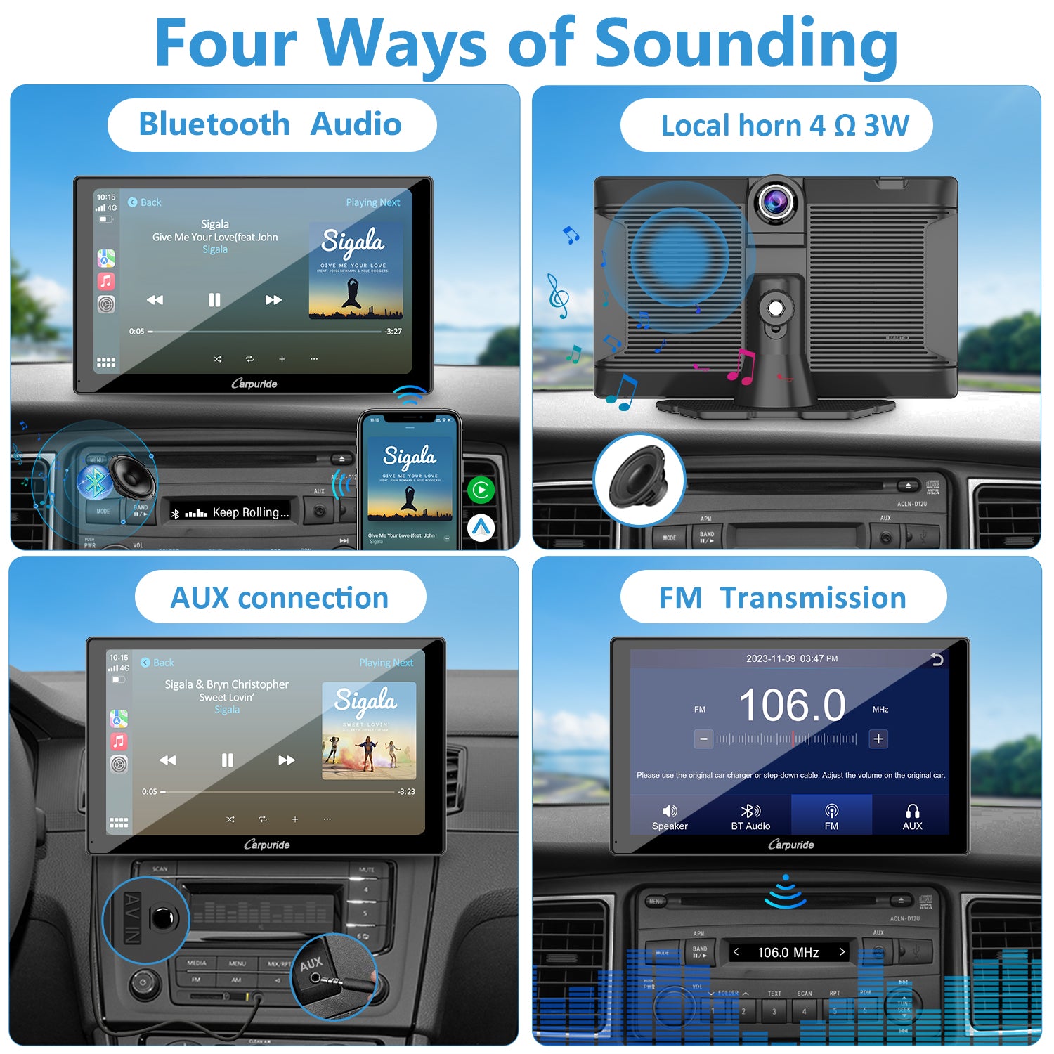 carpuride-w905-carplay-display-9-zoll-mit-4k-frontkamera image 6