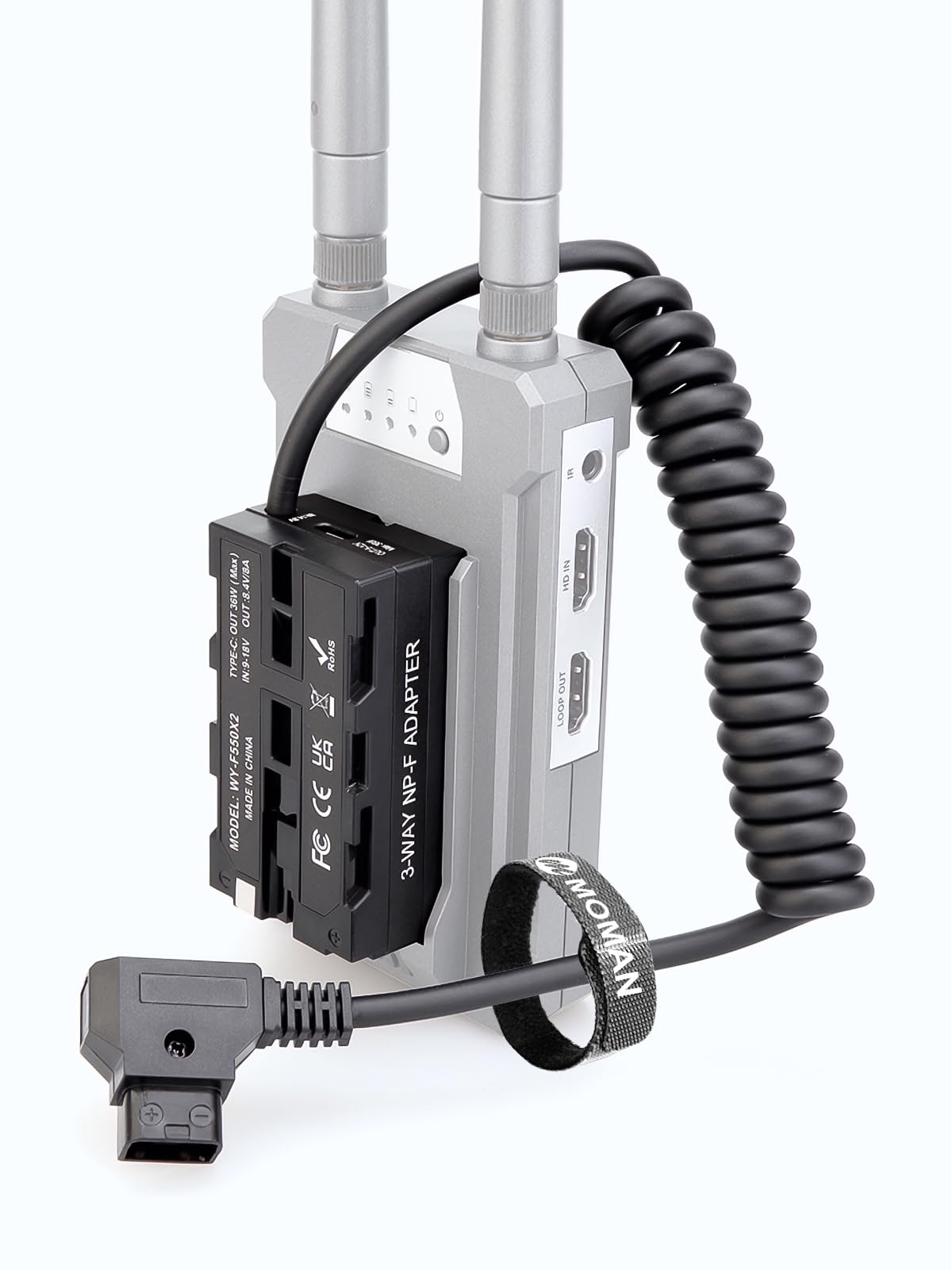 moman-ddb-npf-d-tap-dummy-akku-adapter-np-f-doppelseitig image 1