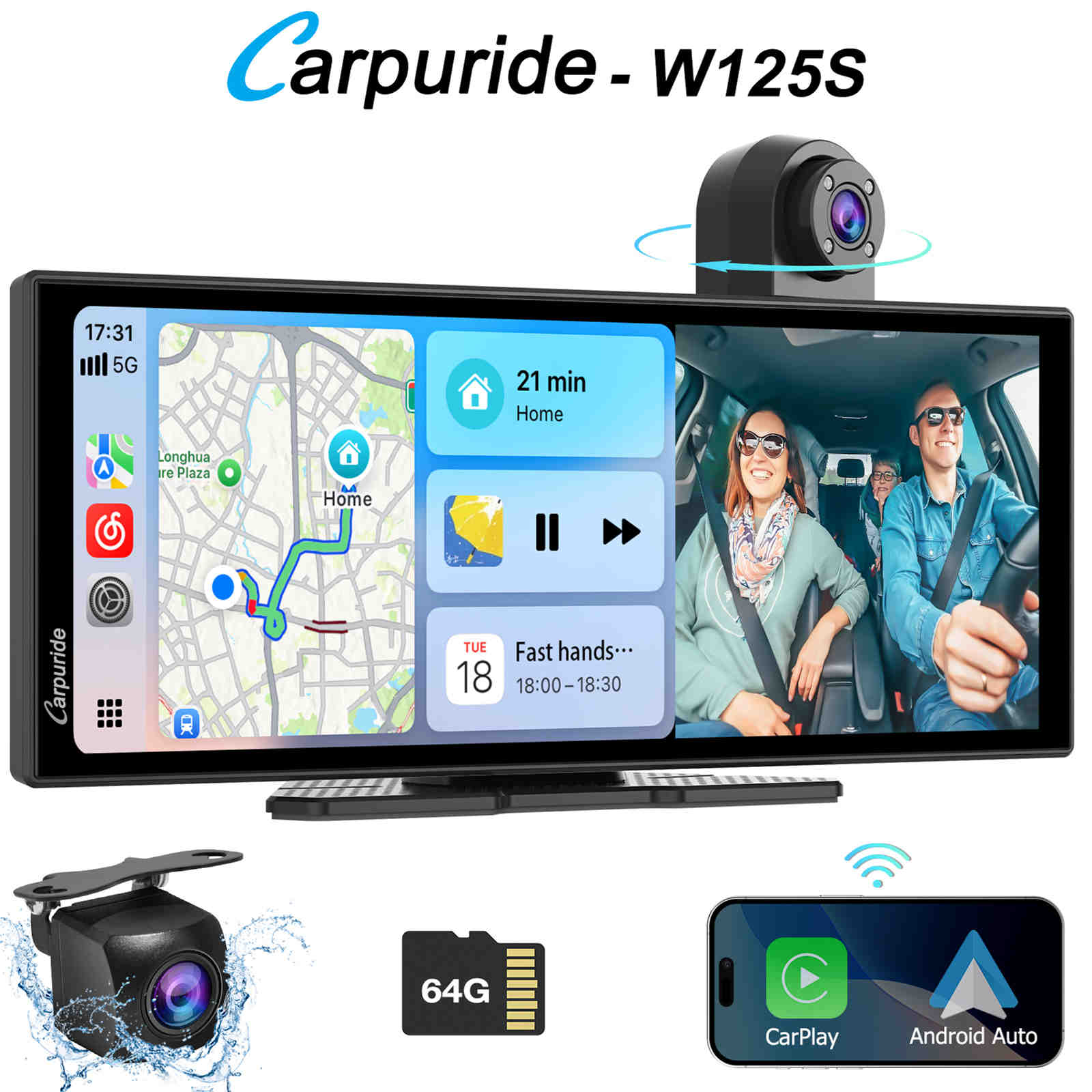 carpuride-w125a-car-smart-stereo-10-25-zoll-autoradio-dashcam image 8