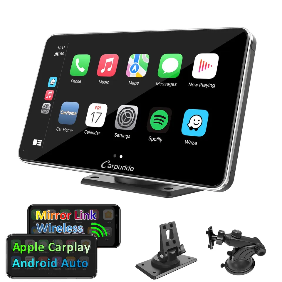 carpuride-car-smart-stereo-7-zoll-touchscreen-autoradio-silber image 1
