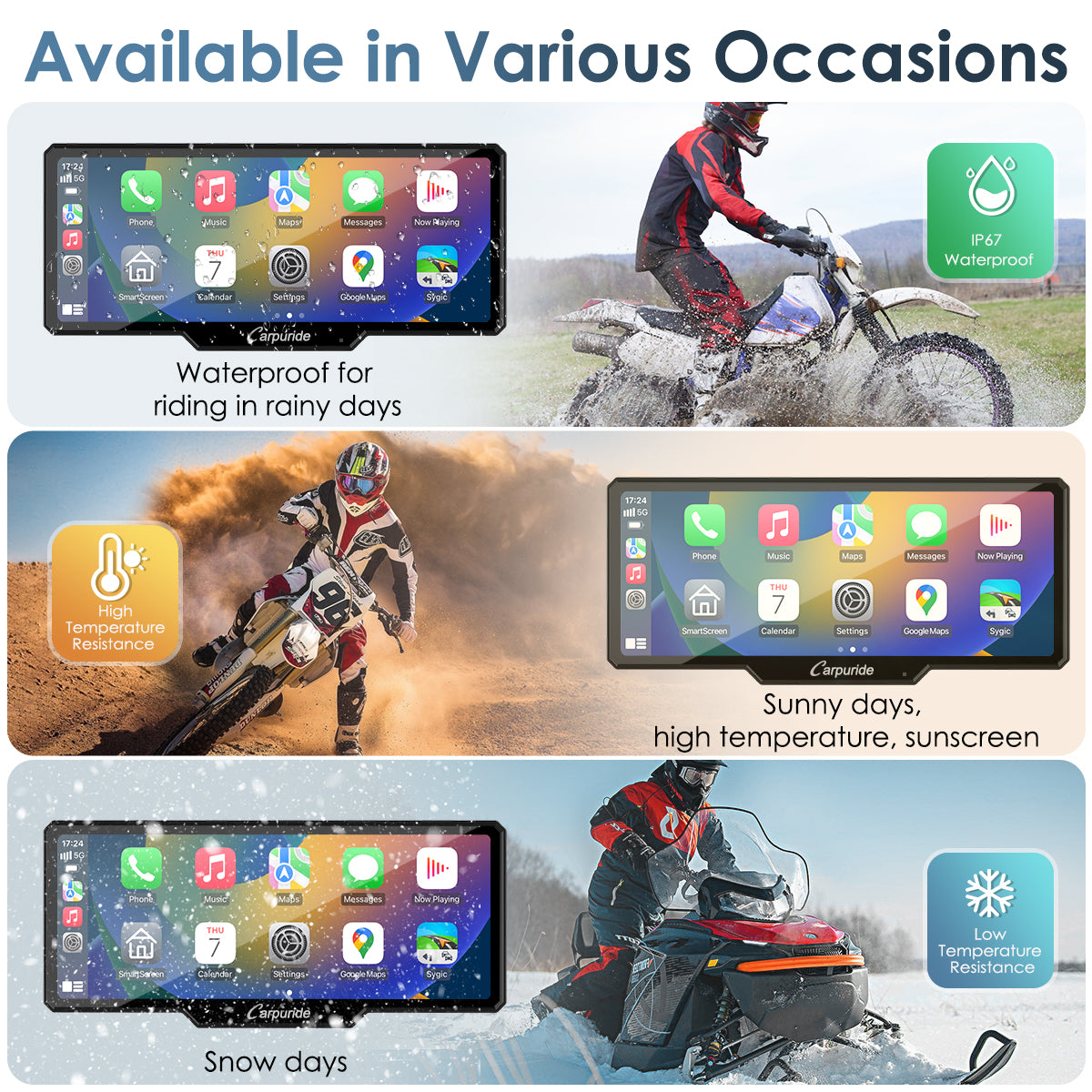 carpuride-w619-motorcycle-smart-stereo-6-86-zoll-display-ip67 image 6