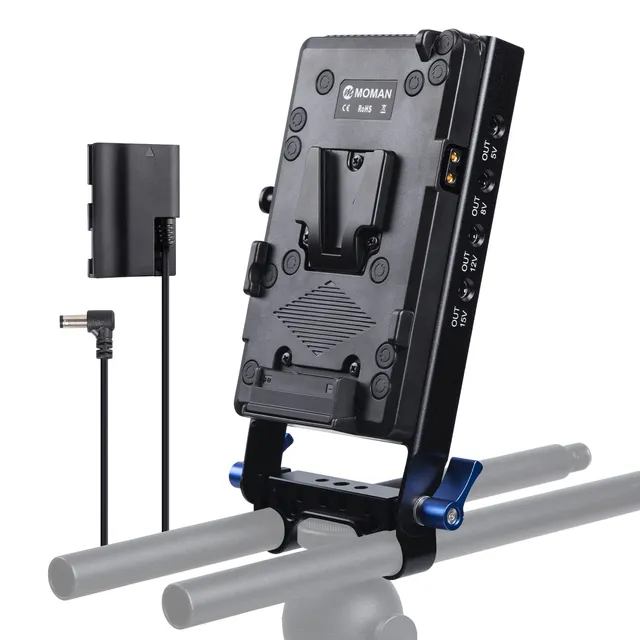 moman-v-mount-akkuplatte-mit-lp-e6-dummy-akku image 1