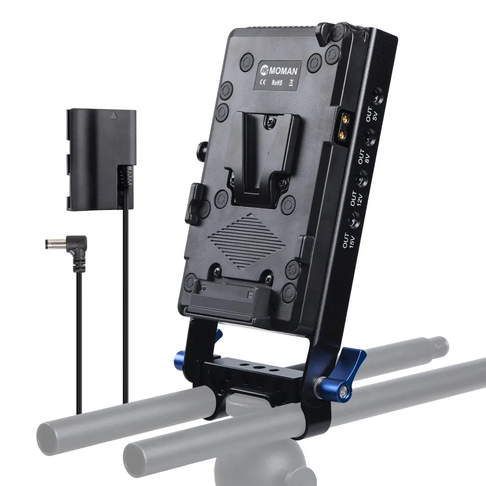 moman-v-mount-akkuplatte-mit-lp-e6-dummy-akku image 1