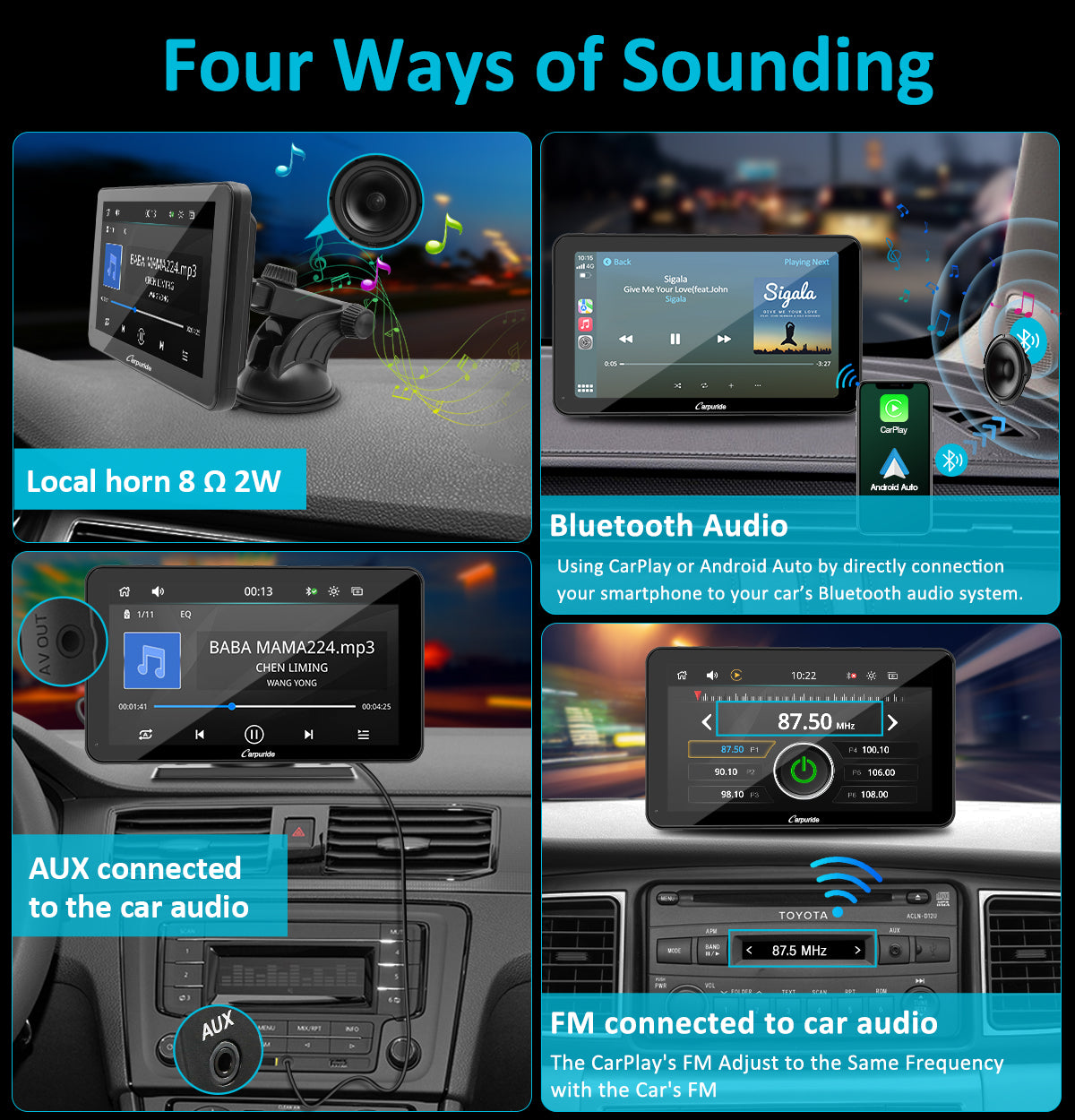 carpuride-w701-carplay-autoradio-7-zoll-mit-lenkradsteuerung image 6