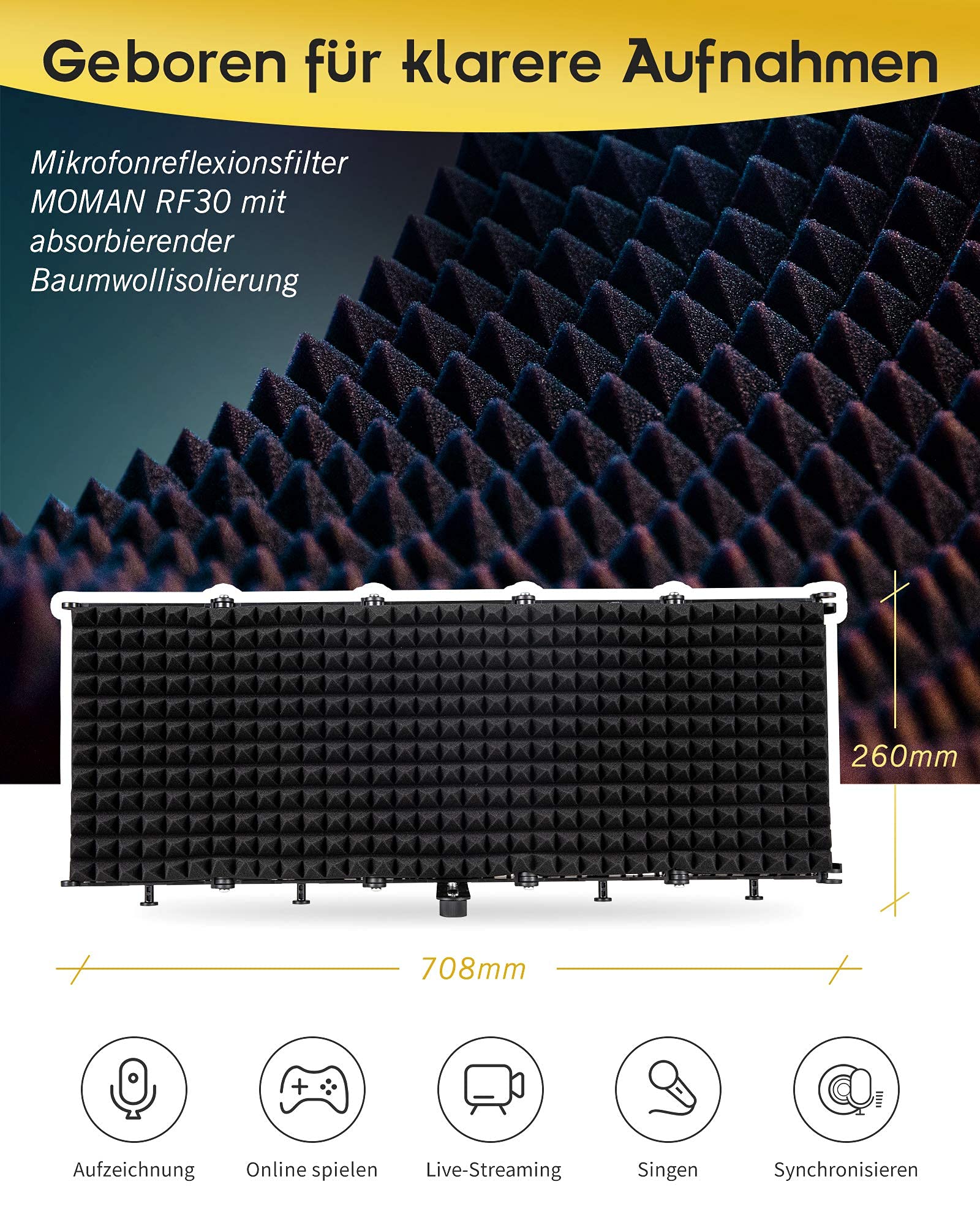 moman-rf30-mikrofon-schallschutz-faltbar-5-seiten image 2