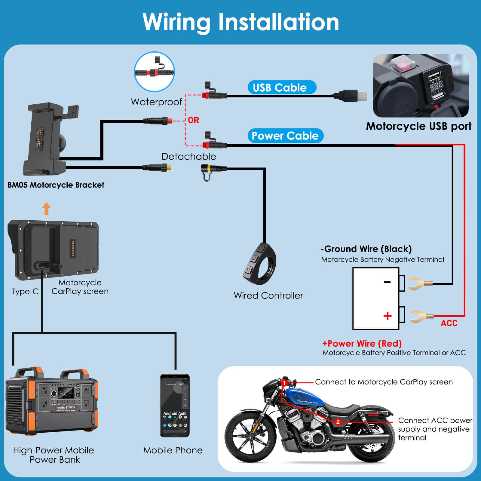 carpuride-motorcycle-smart-stereo-w602s-pro-motorrad-display-6-zoll image 8