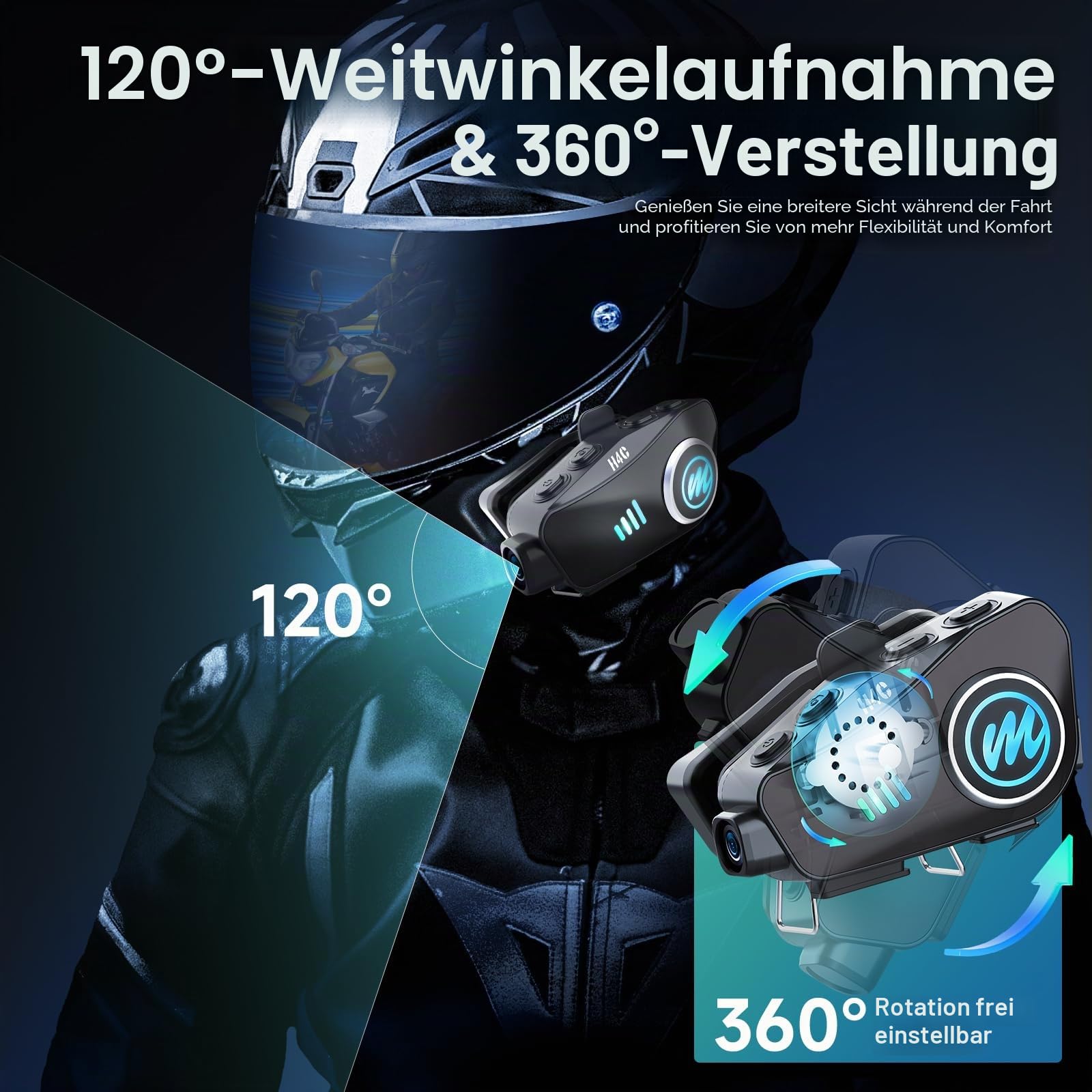 moman-h4c-helm-headset-mit-1080p-kamera-32gb-ipx6 image 3