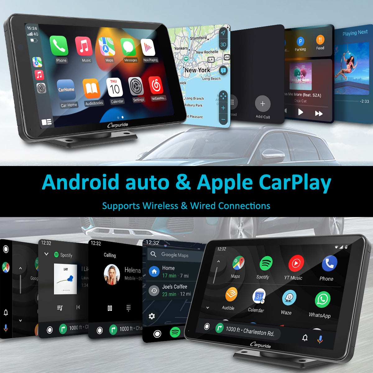 carpuride-car-smart-stereo-701-autoradio-7-zoll-mit-carplay image 2