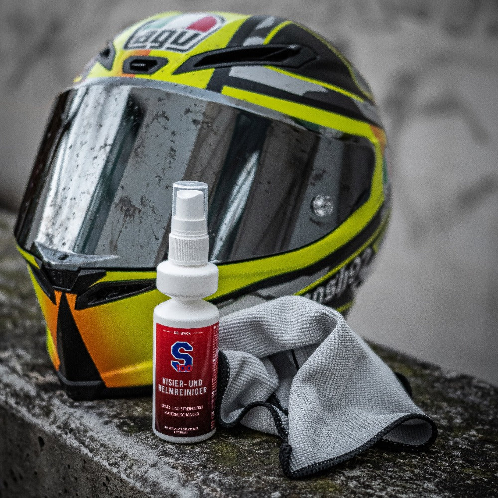 s100-helm-visier-und-helmreiniger-spray-100-ml-mit-tuch image 2
