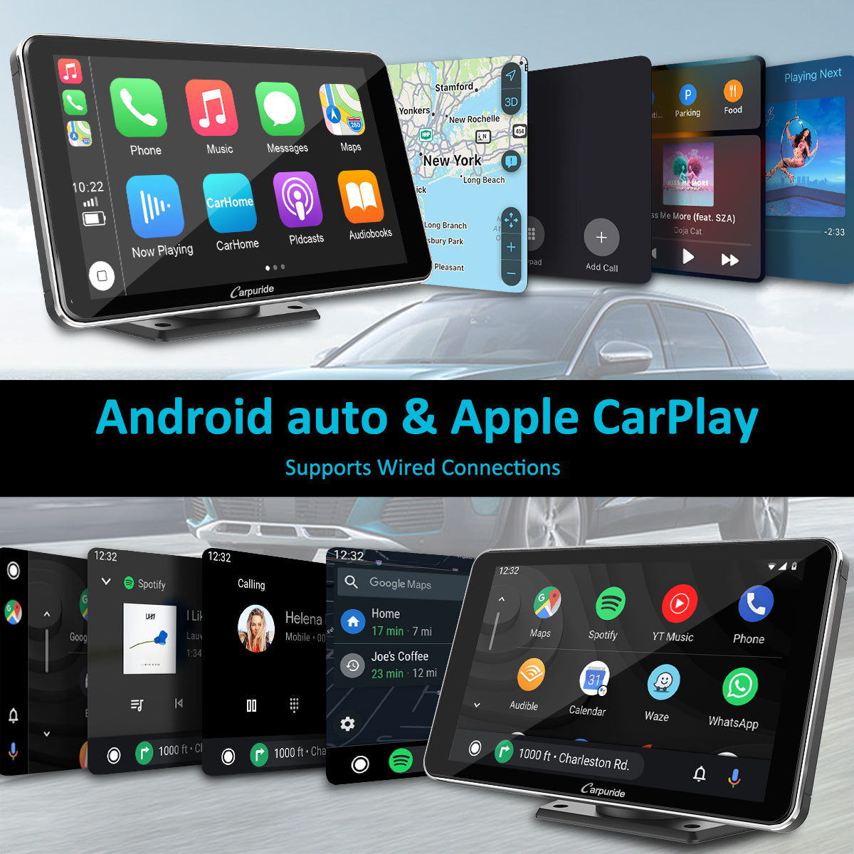 carpuride-car-smart-stereo-autoradio-7-zoll-silber-kamera image 2