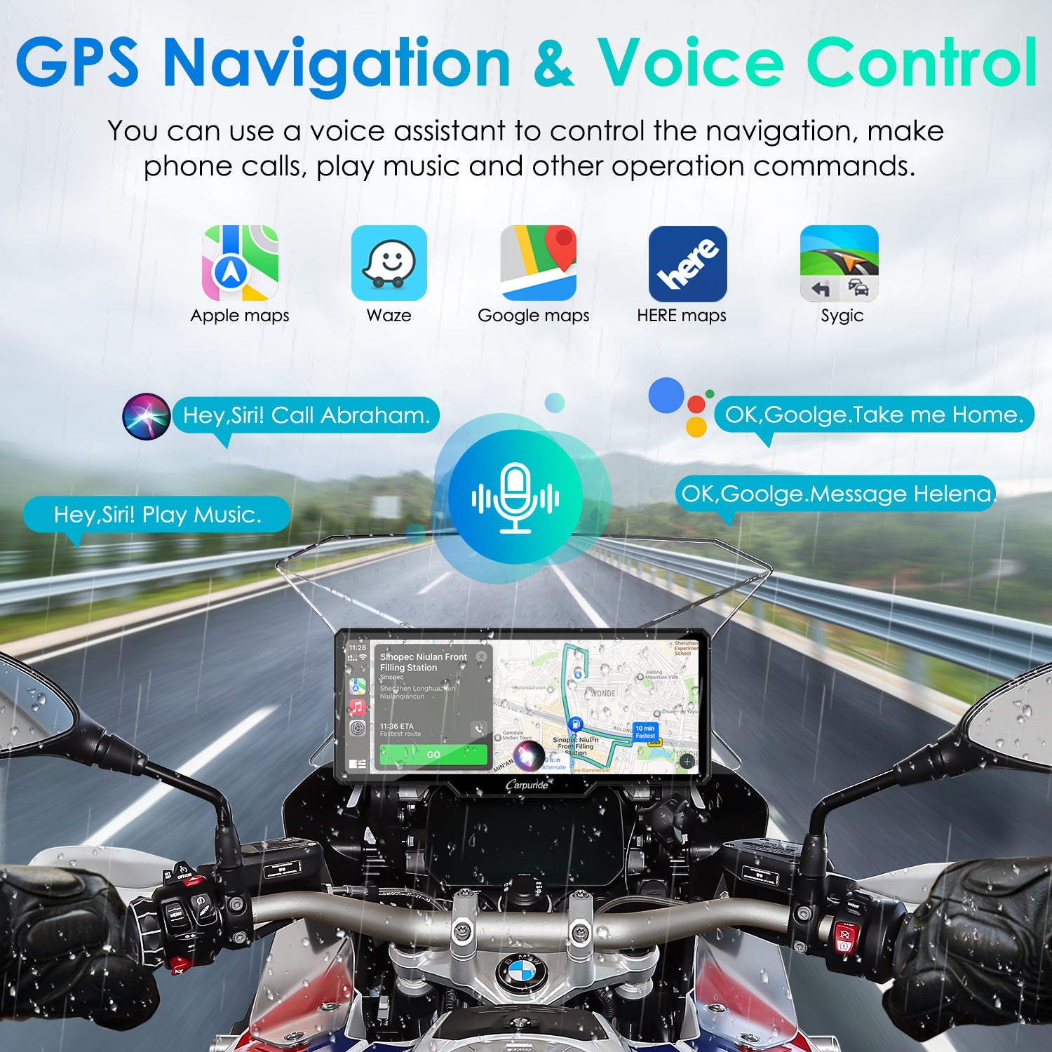 carpuride-w619b-motorcycle-smart-stereo-6-86-zoll-carplay image 4