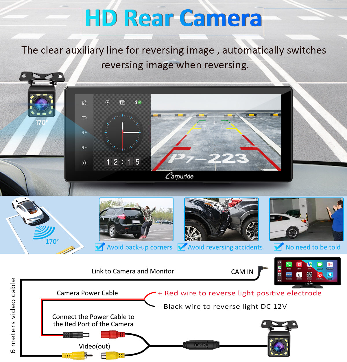 carpuride-w103-carplay-display-10-3-zoll-mit-r-ckfahrkamera image 8