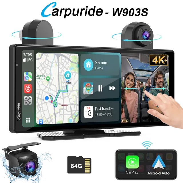 carpuride-w903s-car-smart-stereo-autoradio-9-3-zoll-mit-4k-dashcam image 1