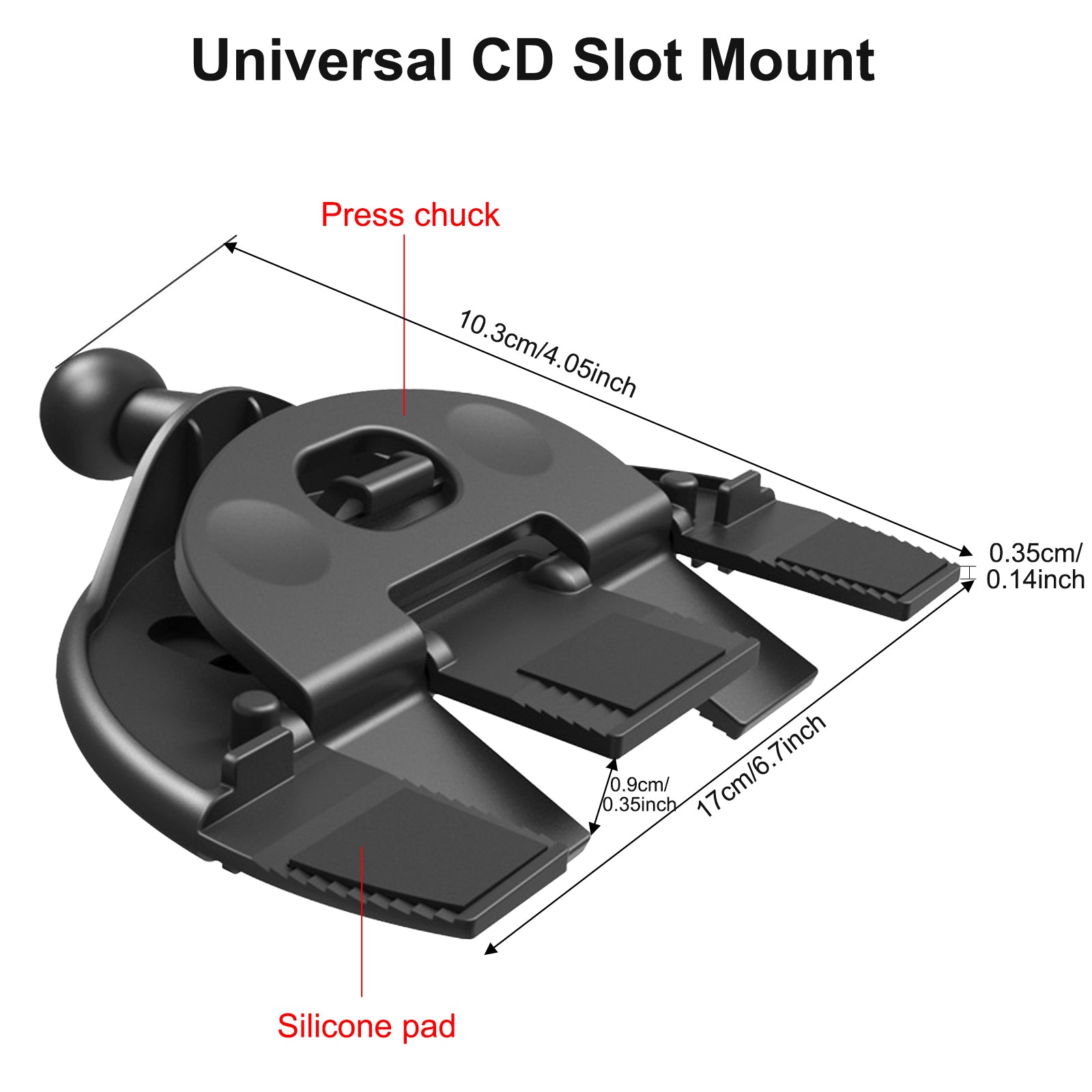 carpuride-cd-slot-halterung-mounting-bracket-auto image 3