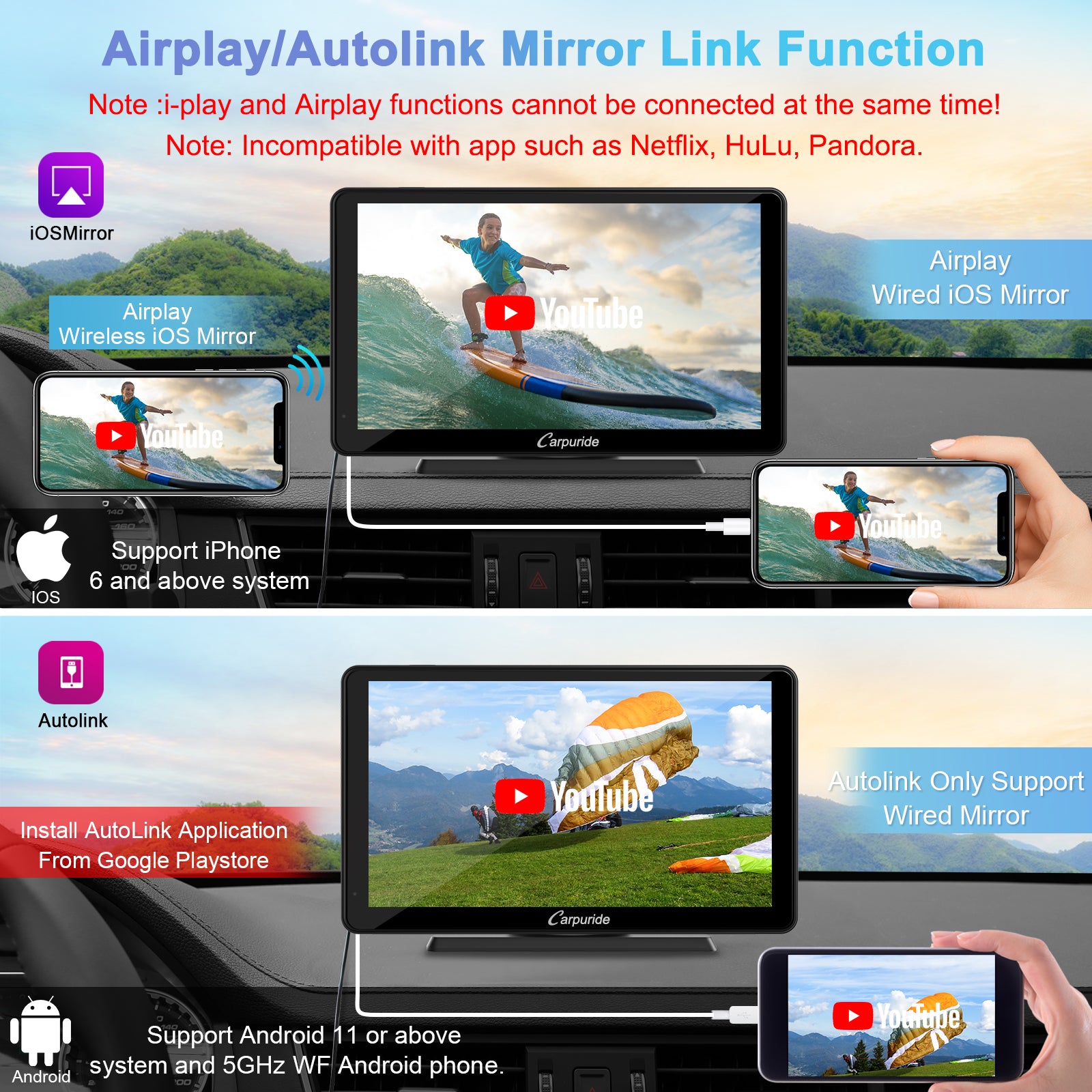 carpuride-car-smart-stereo-v3-autoradio-7-zoll-mit-sonnenblende image 4