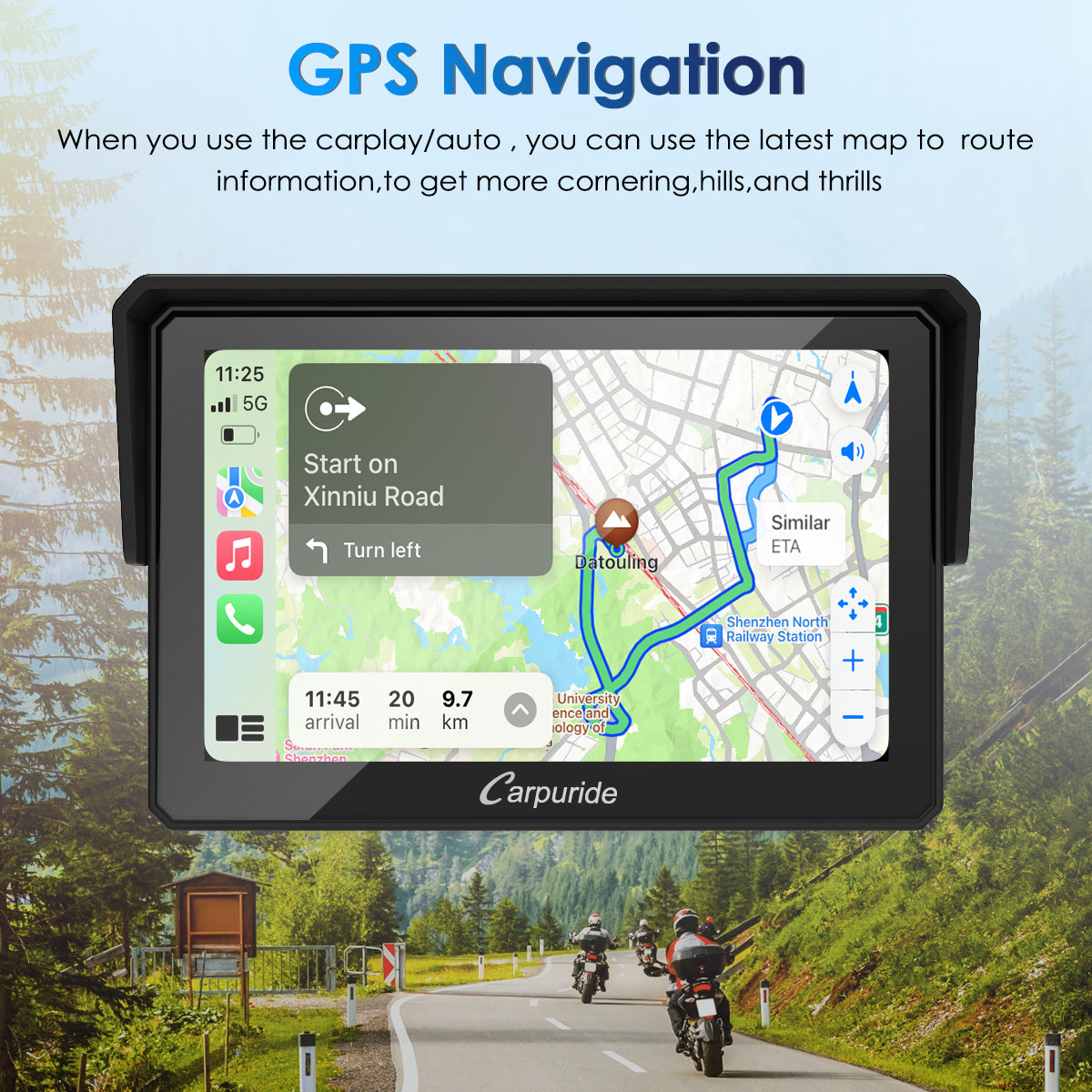 carpuride-w502-motorrad-stereo-carplay-5-zoll-ip67 image 5