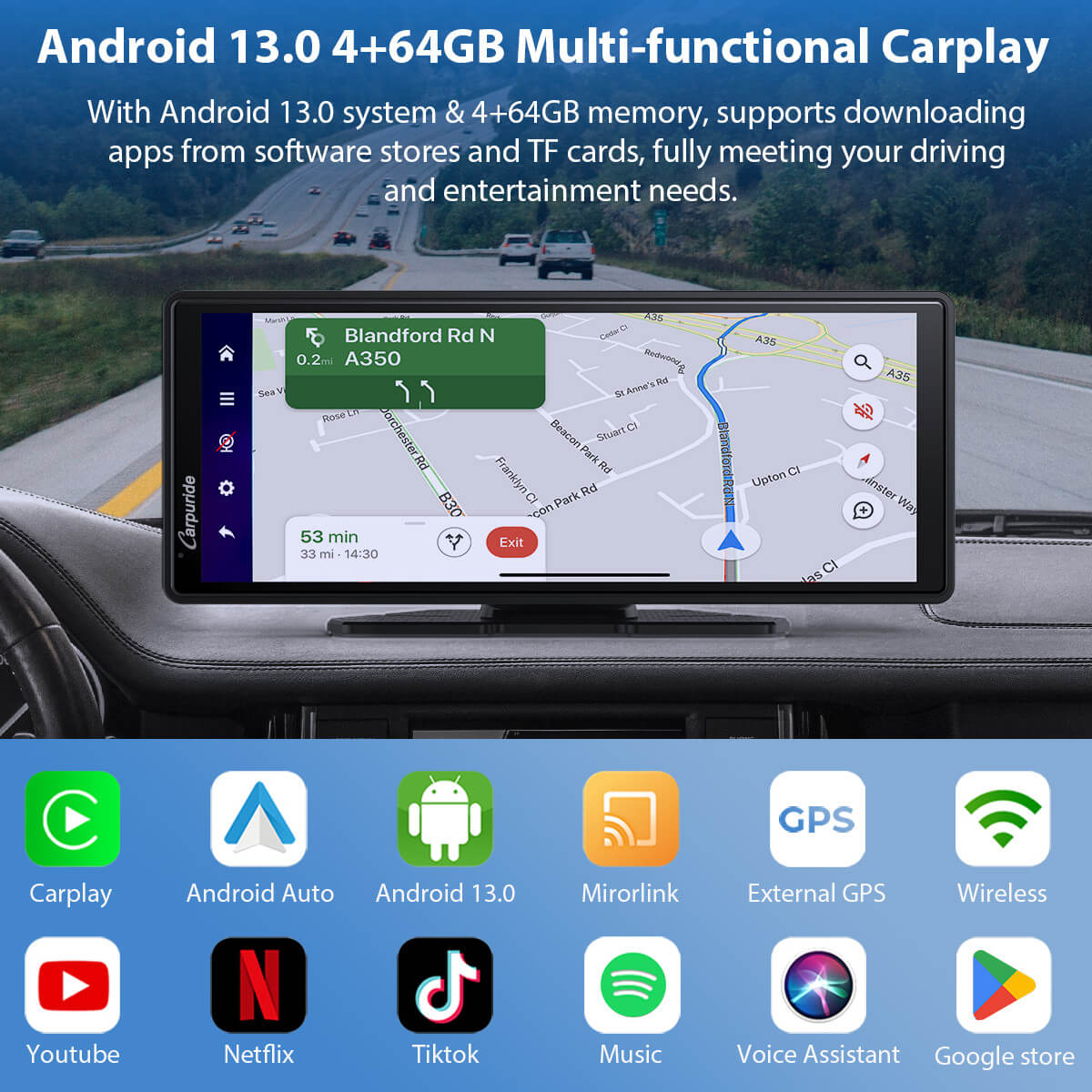 carpuride-903-plus-autoradio-9-3-zoll-gps-antenne-apps image 2