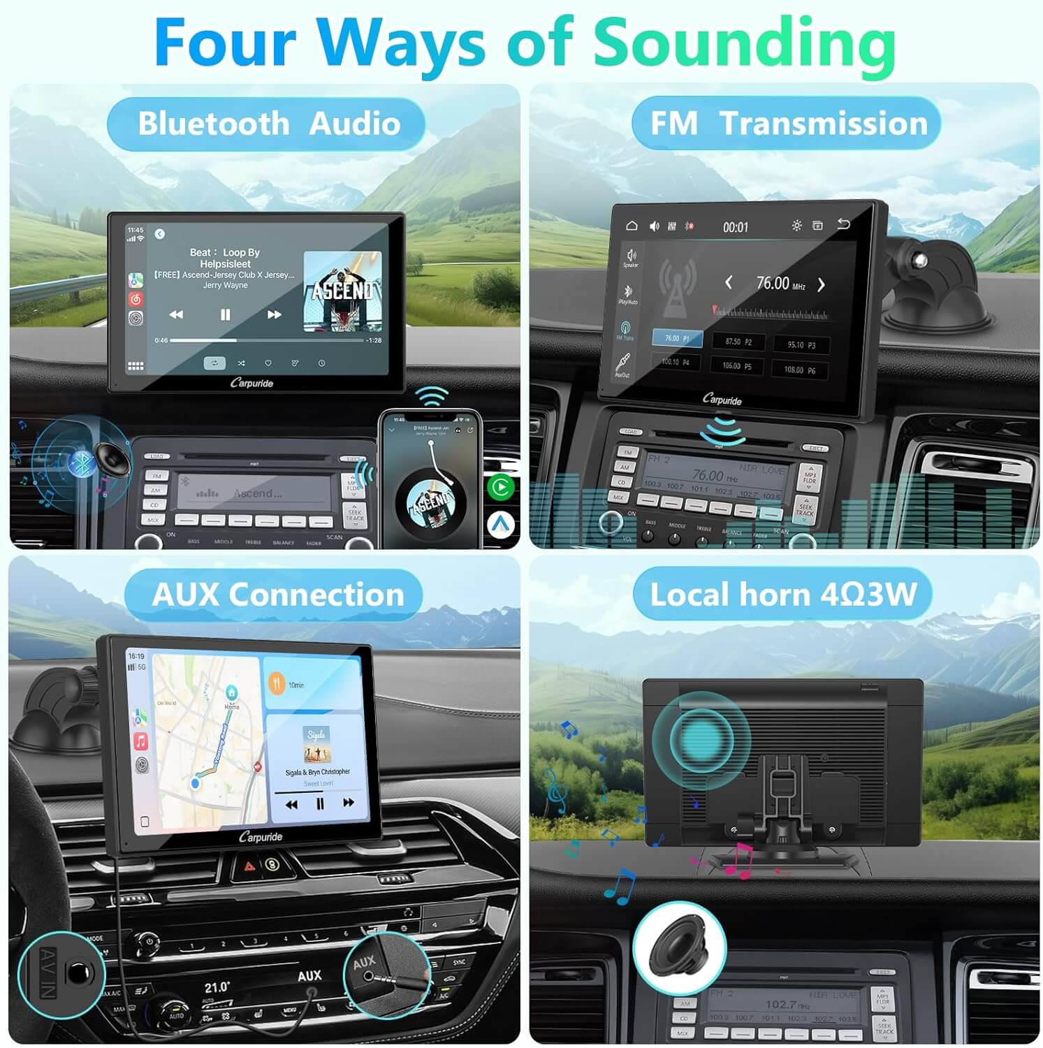 carpuride-car-smart-stereo-v9-autoradio-9-zoll-mit-carplay image 4