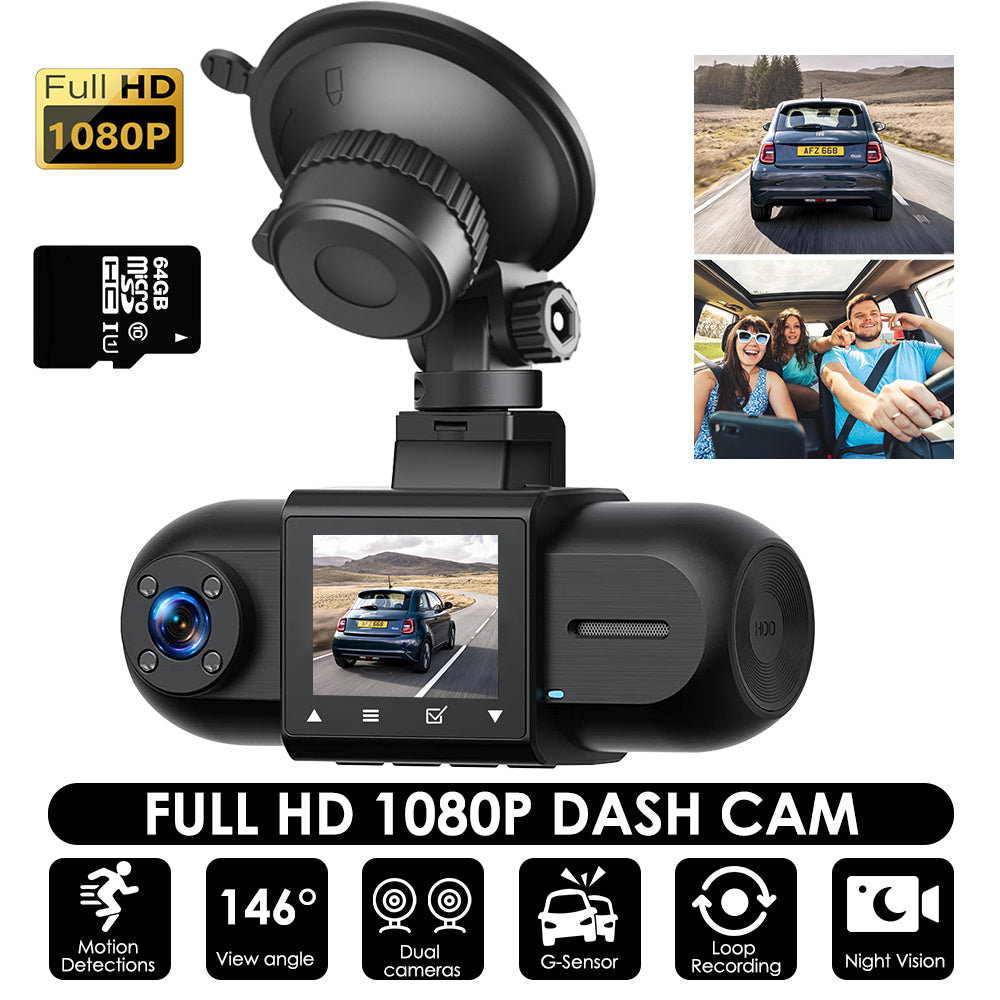 carpuride-m8-dual-lens-dashcam-fhd-1080p-mit-display image 2