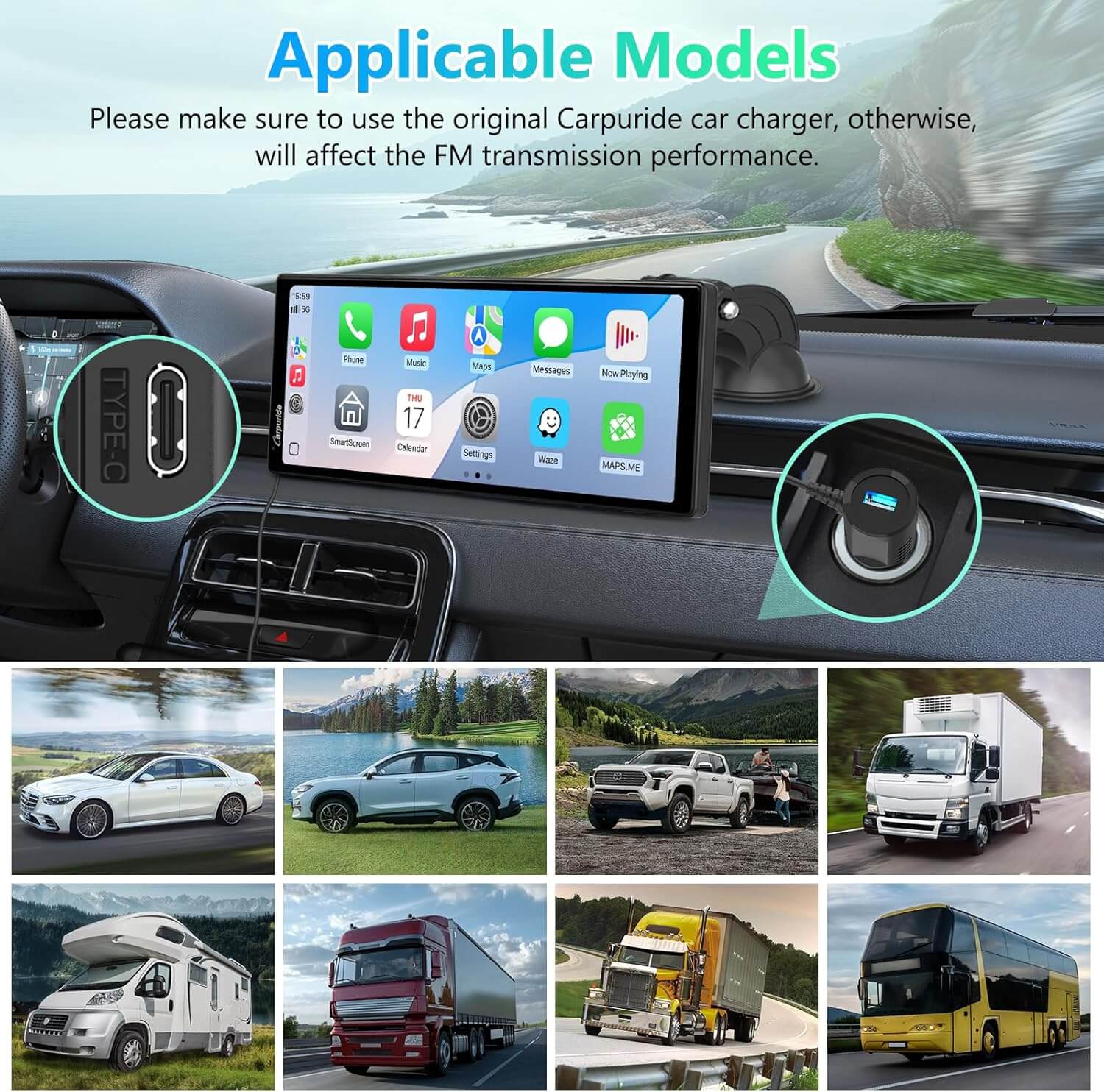carpuride-v92r-carplay-display-10-26-zoll-kamera-optional image 8
