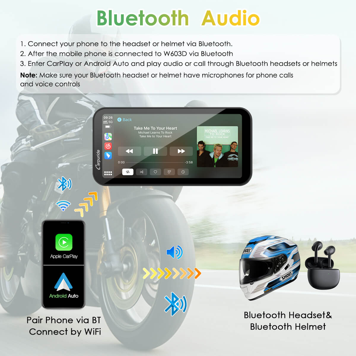carpuride-w603d-motorrad-stereo-6-3-dashcam-tpms image 7