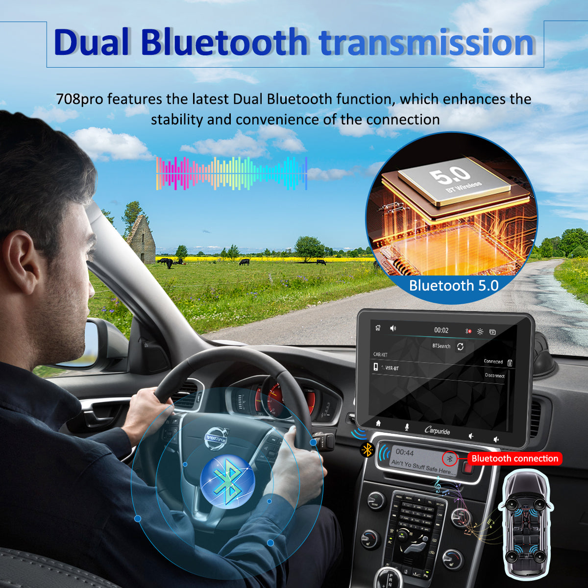 carpuride-car-smart-stereo-w708-pro-autoradio-7-zoll-bluetooth image 3