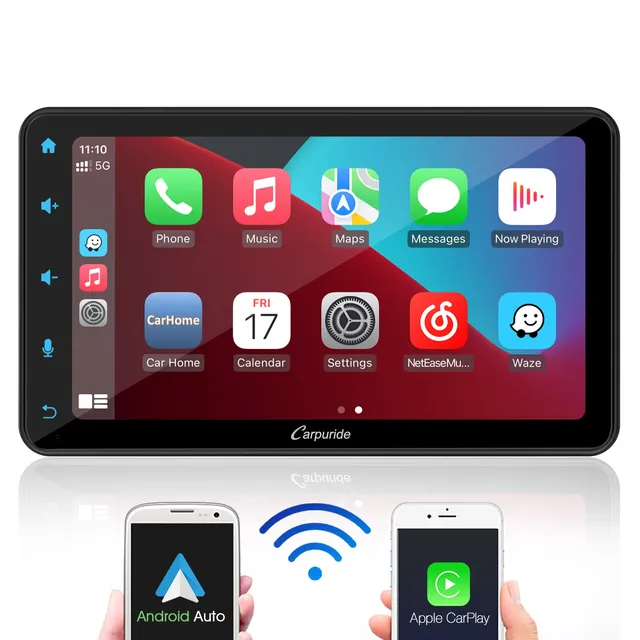 carpuride-w707-tragbares-autoradio-7-zoll-touchdisplay image 1