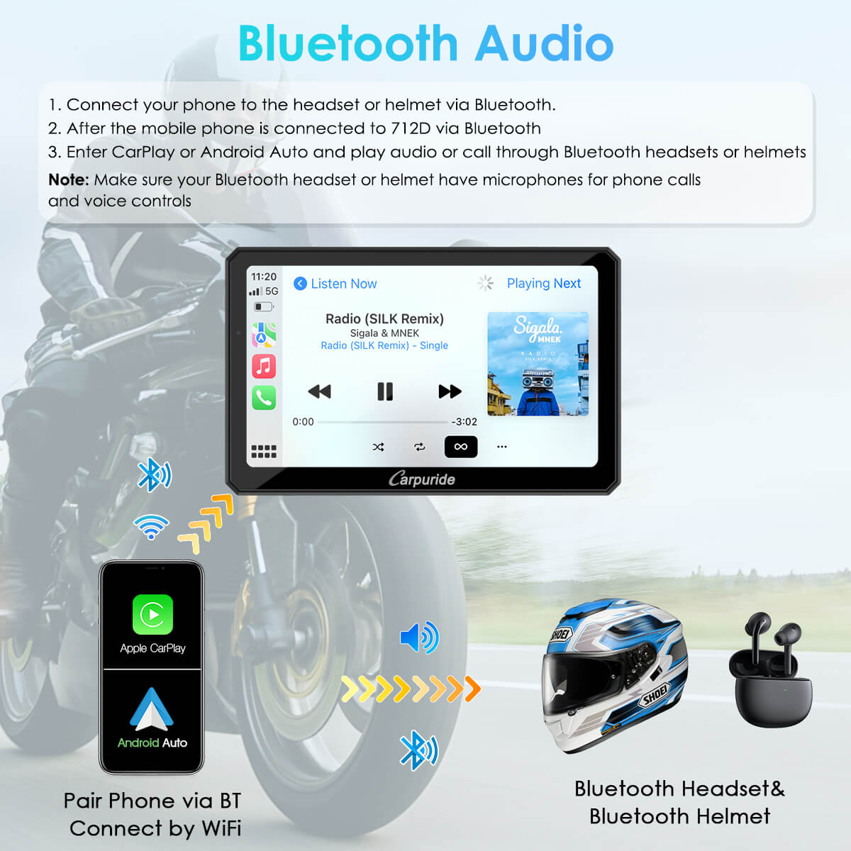 carpuride-motorcycle-smart-stereo-w712d-motorrad-display-7-zoll image 6