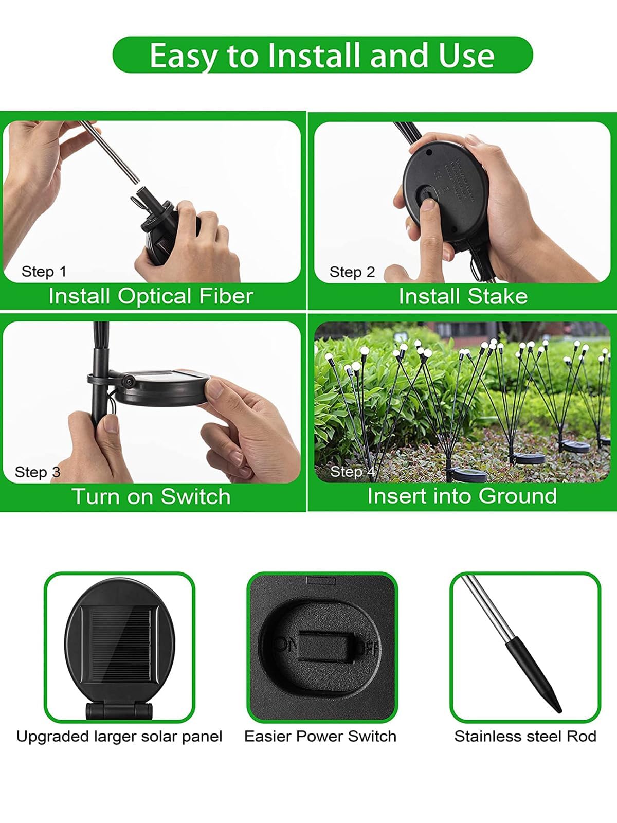 moman-firefly-solarleuchte-biene-4er-pack-8-led-wasserdicht image 5
