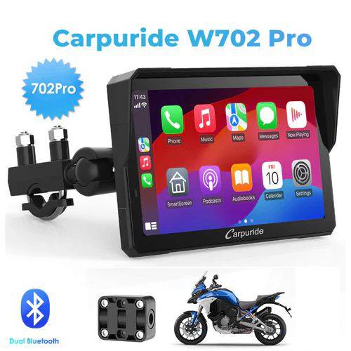 carpuride-w502-pro-motorcycle-smart-stereo-display-5-zoll-mit-tpms image 1