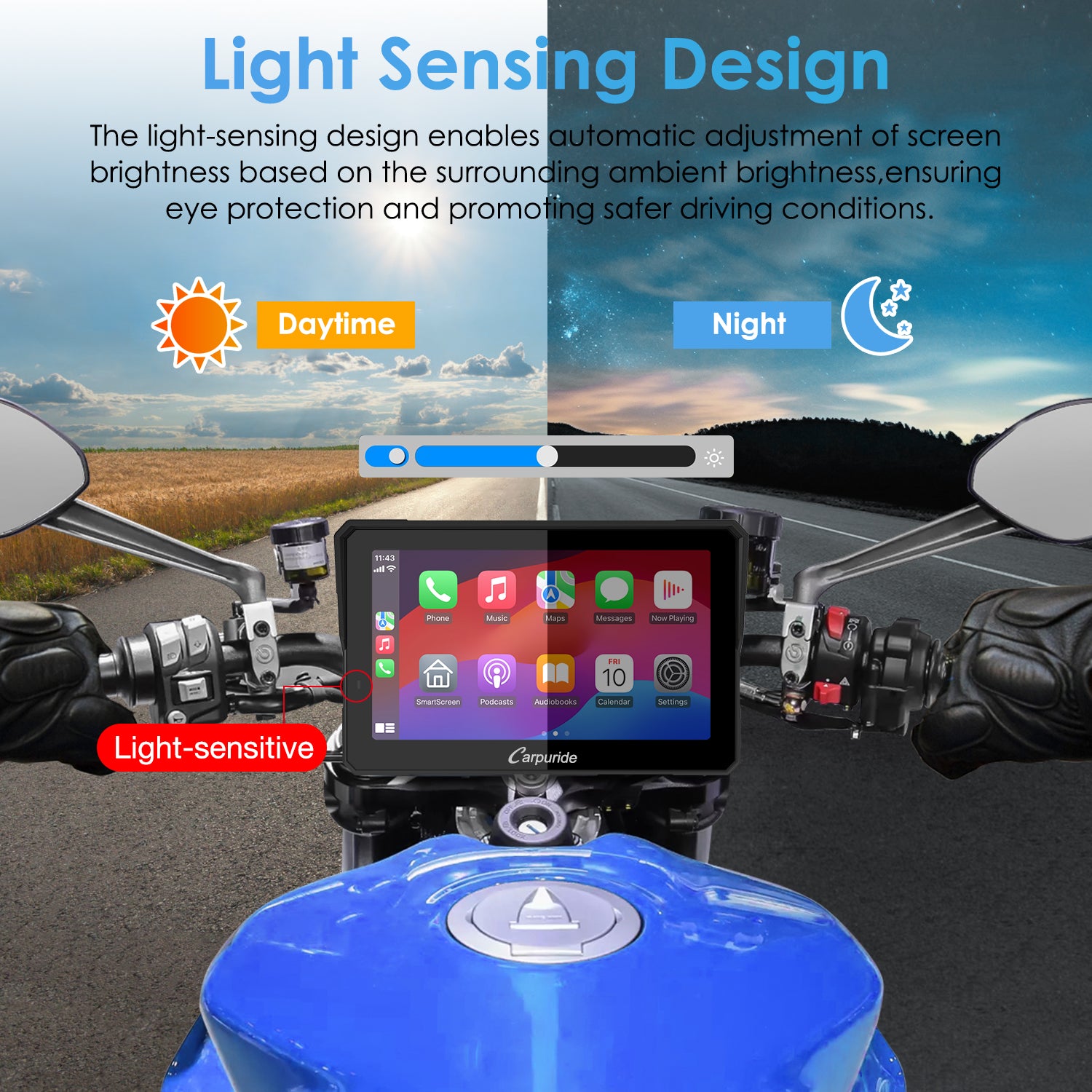 carpuride-w502-pro-motorcycle-smart-stereo-display-5-zoll-mit-tpms image 8