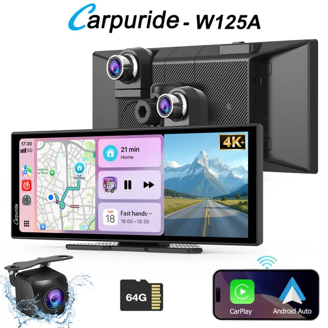 carpuride-w125a-car-smart-stereo-10-25-zoll-autoradio-dashcam image 1