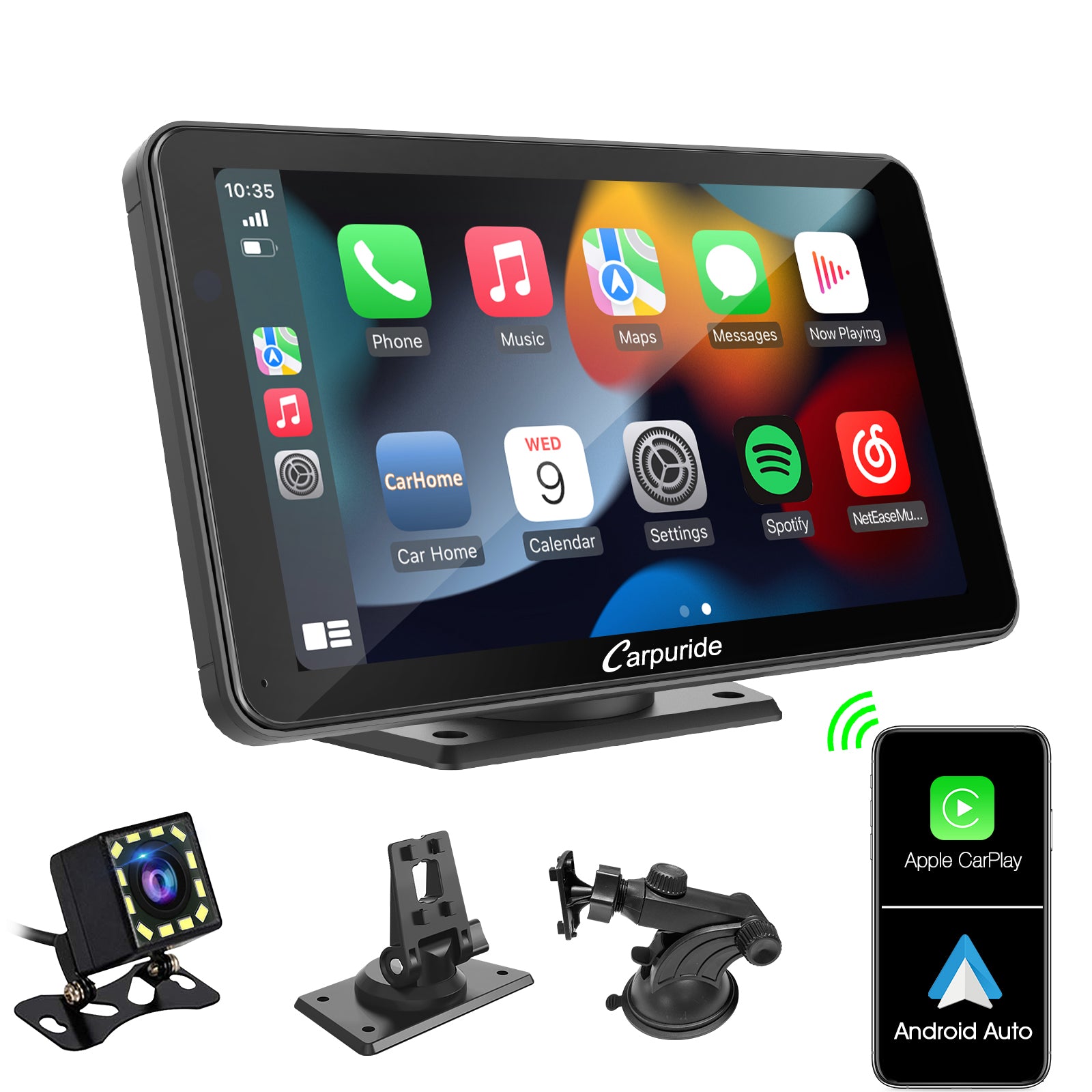 carpuride-autoradio-7-zoll-touchdisplay-mit-r-ckfahrkamera image 1