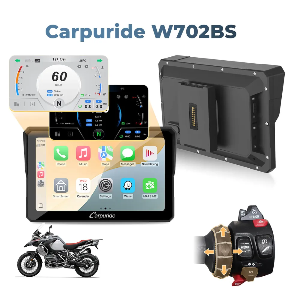 carpuride-motorcycle-smart-stereo-w702bs-motorrad-display-7-zoll-wonder-wheel image 1