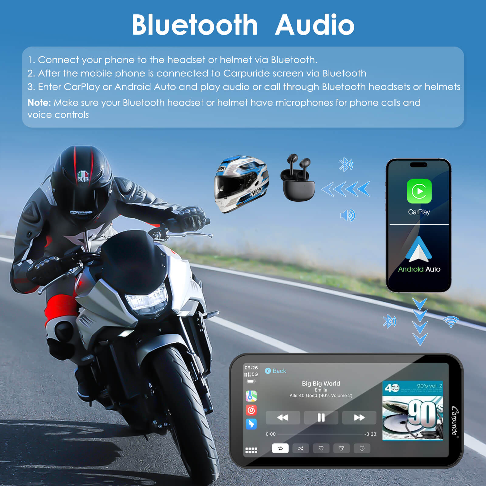 carpuride-w603ds-motorrad-display-6-3-zoll-mit-dashcam image 8