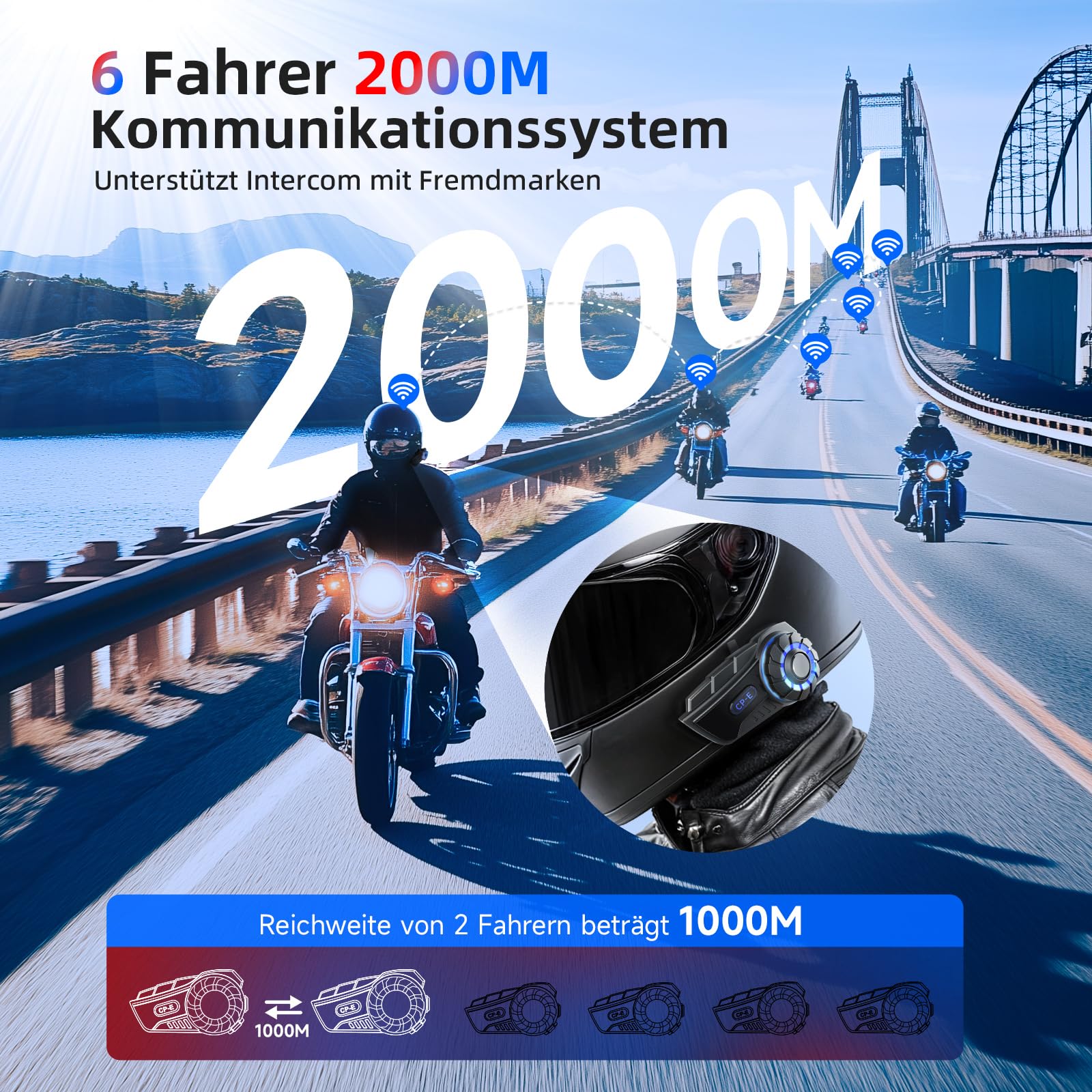 moman-cp-e-helm-intercom-6-fahrer-2000m-einzelpack image 2